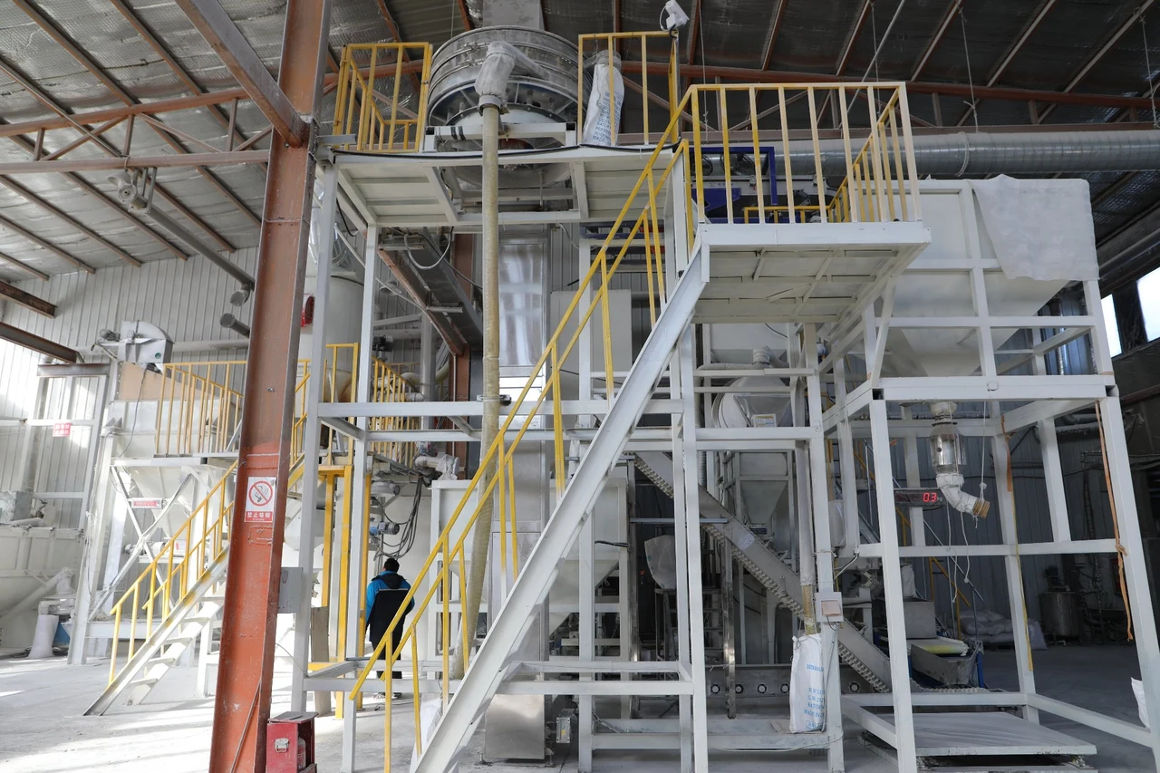Inside the Green Paws production facility, Qingdao, China.